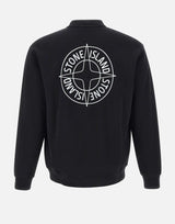 STONE ISLAND Felpa in cotone BLACK Uomo 