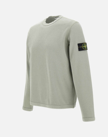 Felpa in cotone biologico a punto rete 6100011S0297 V0055 STONE ISLAND 