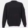 STONE ISLAND Felpa in cotone BLACK Uomo 