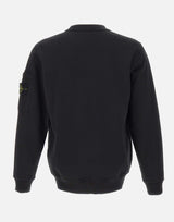 STONE ISLAND Felpa in cotone BLACK Uomo 