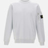STONE ISLAND Felpa in cotone Light Blue Uomo 