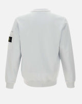 STONE ISLAND Felpa in cotone Light Blue Uomo 