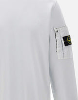 STONE ISLAND Felpa in cotone Light Blue Uomo 