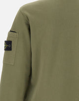 STONE ISLAND Felpa in cotone GREEN Uomo 