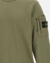 STONE ISLAND Felpa in cotone GREEN Uomo 