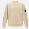 STONE ISLAND Felpa in cotone WHITE Uomo 