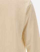 STONE ISLAND Felpa in cotone WHITE Uomo 