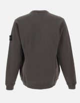 STONE ISLAND Felpa malfilé effetto "old" GREY Uomo 