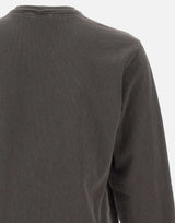 STONE ISLAND Felpa malfilé effetto "old" GREY Uomo 
