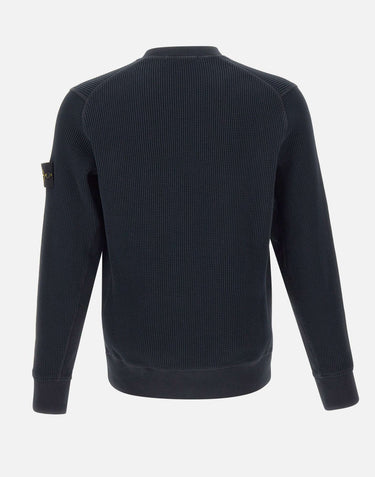 Felpa in cotone biologico a nido d'ape 6100056S0044 V0020 STONE ISLAND 