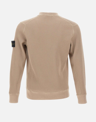 Felpa in cotone biologico a nido d'ape 6100056S0044 V009A STONE ISLAND 