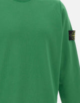 STONE ISLAND Felpa in cotone GREEN Uomo 