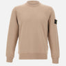 STONE ISLAND Felpa in cotone biologico BEIGE Uomo 
