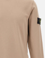 STONE ISLAND Felpa in cotone biologico BEIGE Uomo 