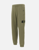 STONE ISLAND Pantalone in felpa di cotone GREEN Uomo 