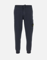 STONE ISLAND "Organic Cotton Fleece" BLUE Uomo 