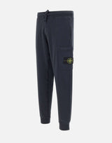 STONE ISLAND "Organic Cotton Fleece" BLUE Uomo 