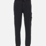 STONE ISLAND "Organic cotton fleece" BLACK Uomo 