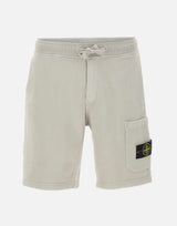 Bermuda in felpa di cotone biologico 6200011S0051 V0061 STONE ISLAND 