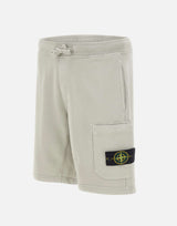Bermuda in felpa di cotone biologico 6200011S0051 V0061 STONE ISLAND 
