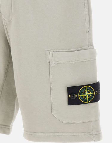 Bermuda in felpa di cotone biologico 6200011S0051 V0061 STONE ISLAND 