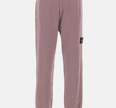 STONE ISLAND Pantalone in felpa malfilé effetto "old" PURPLE Uomo 
