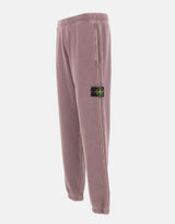 STONE ISLAND Pantalone in felpa malfilé effetto "old" PURPLE Uomo 
