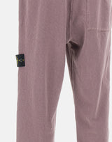 STONE ISLAND Pantalone in felpa malfilé effetto "old" PURPLE Uomo 