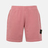 Shorts in felpa malfilé effetto "old" 6200014S0060 V018G STONE ISLAND 
