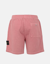 Shorts in felpa malfilé effetto "old" 6200014S0060 V018G STONE ISLAND 