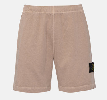 STONE ISLAND Shorts in felpa malfilé effetto "old" BEIGE Uomo 