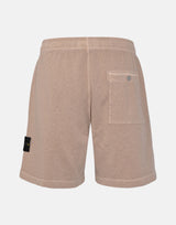STONE ISLAND Shorts in felpa malfilé effetto "old" BEIGE Uomo 