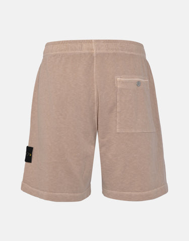 STONE ISLAND Shorts in felpa malfilé effetto "old" BEIGE Uomo 