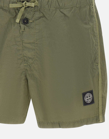 STONE ISLAND Costume in nylon metal Econyl GREEN Uomo 
