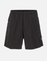 STONE ISLAND Shorts in tela di cotone stretch Paracadute BLACK Uomo 