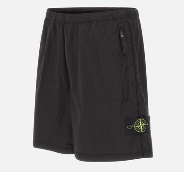 STONE ISLAND Shorts in tela di cotone stretch Paracadute BLACK Uomo 