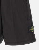 STONE ISLAND Shorts in tela di cotone stretch Paracadute BLACK Uomo 