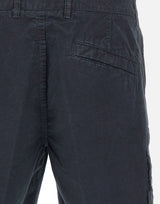 STONE ISLAND Shorts in tela di cotone biologico spazzolato effetto "old" BLUE Uomo 