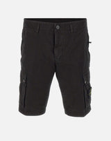 Shorts in tela di cotone biologico spazzolato effetto "old" L100019S00WA V0129 STONE ISLAND 