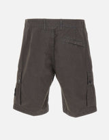 Shorts in tela di cotone biologico spazzolato effetto "old" L100019S00WA V0165 STONE ISLAND 