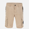 Shorts in tela di cotone biologico spazzolato effetto "old" L100019S00WA V019A STONE ISLAND 