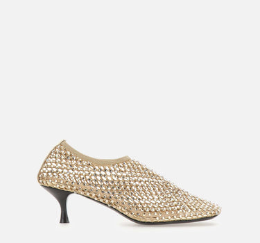 Scarpe con tacco "Jewel All Over Strass" R14CONNIE BEIGEPLATIN STRATEGIA 