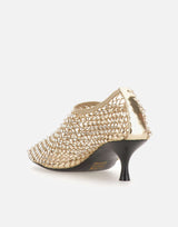 Scarpe con tacco "Jewel All Over Strass" R14CONNIE BEIGEPLATIN STRATEGIA 