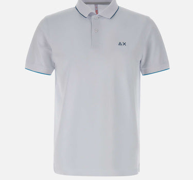 "Small stripes on collar polo" A35110 01 SUN68 