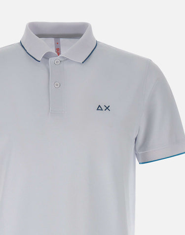 "Small stripes on collar polo" A35110 01 SUN68 