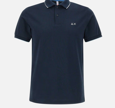 "Small stripes on collar polo" A35110 07 SUN68 