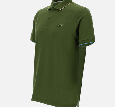 "Small stripes on collar polo" A35110 37 SUN68 