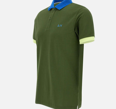 T-shirt "3 color way" in cotone piquet A35116 37 SUN68 
