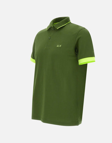 "Stripe Fluo polo" A35120 37 SUN68 