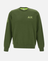 "Fluo fleece sweatshirt" F35115 37 SUN68 
